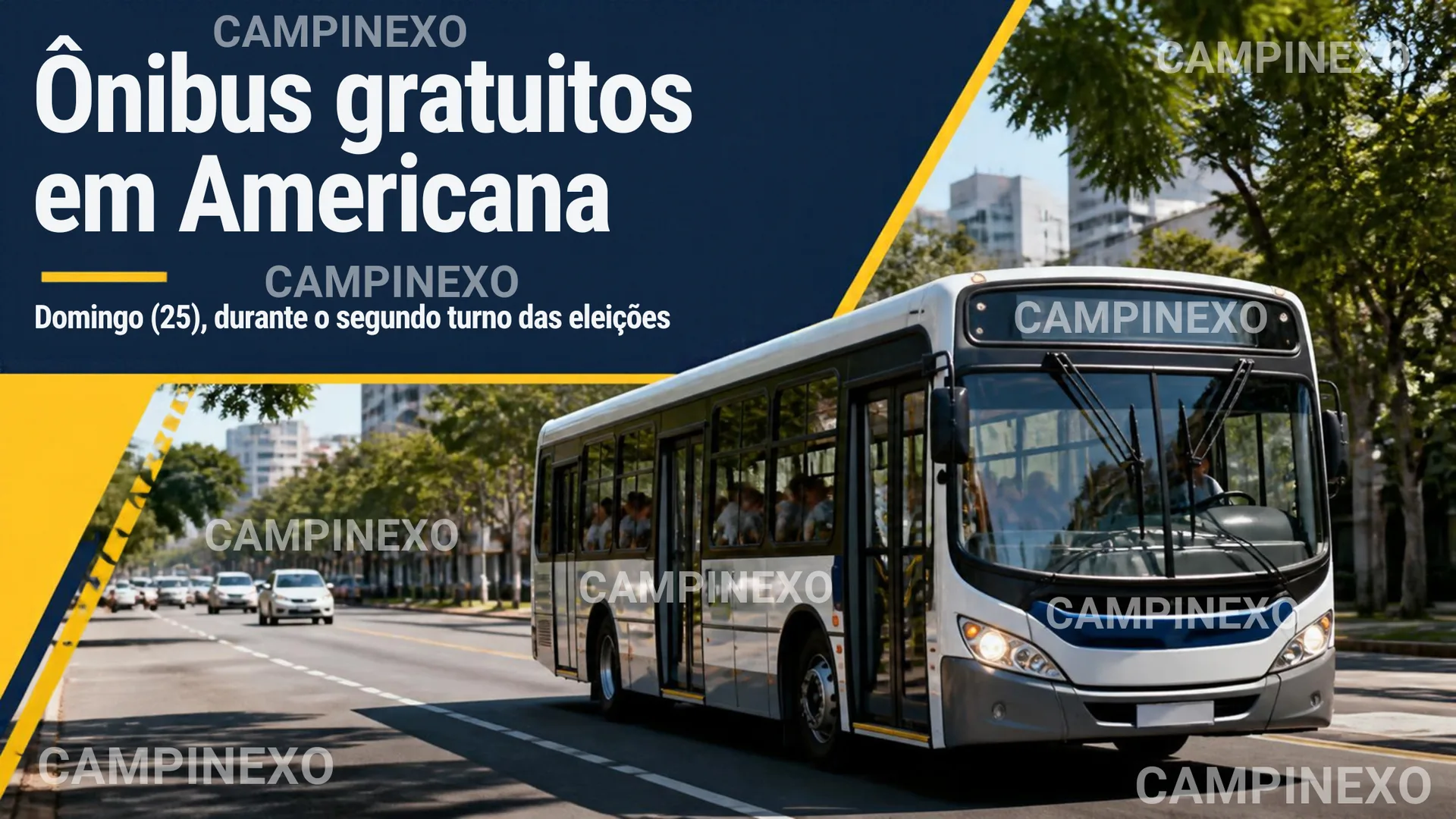 transporte gratuito em Americana. Arte: Equipe Campinexo