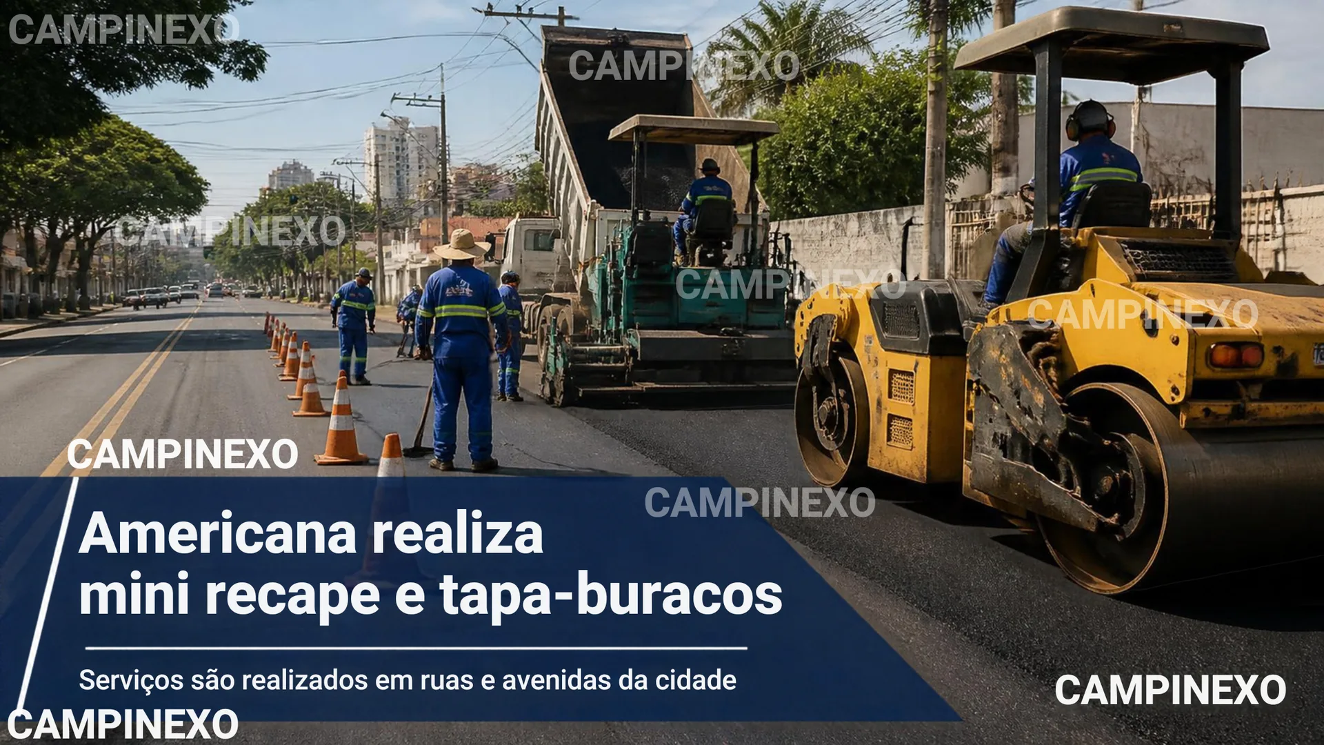 mini recape e os serviços de tapa-buracos em Americana. Arte: Equipe Campinexo