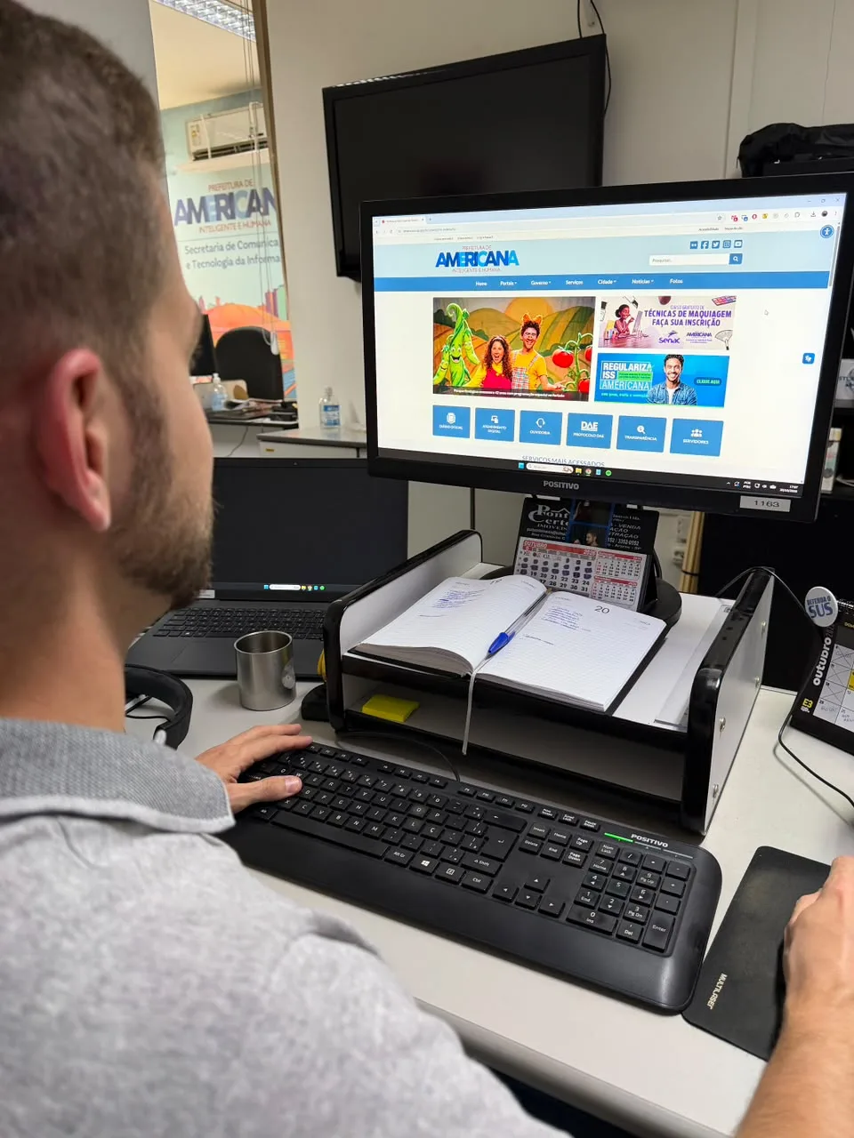 manutenção site prefeitura
